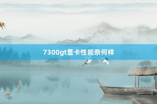 7300gt显卡性能奈何样
